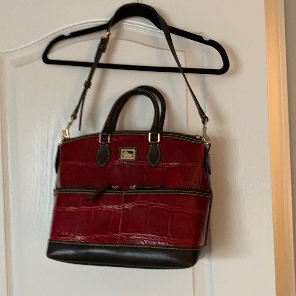 Doony and Bourke red leather bag